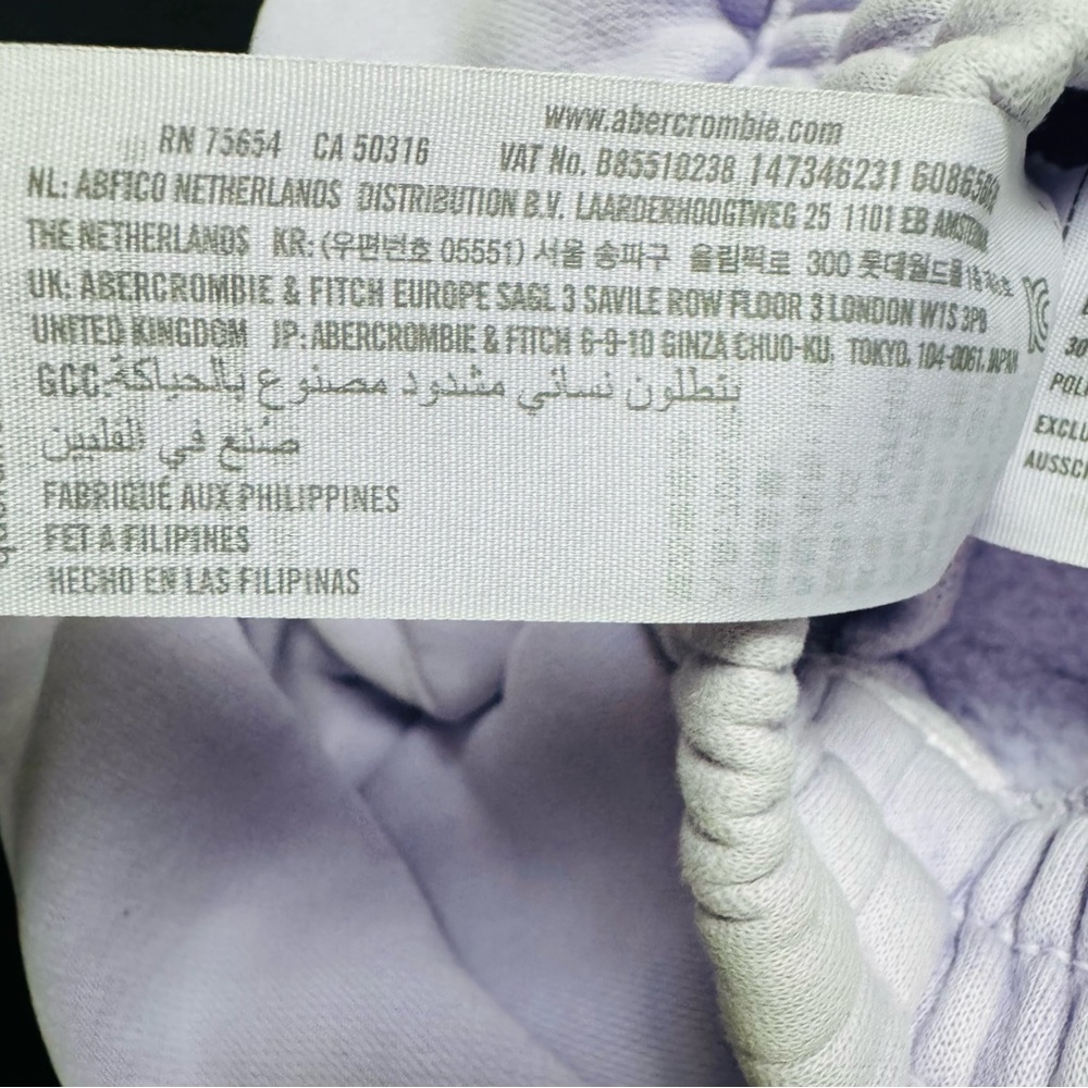 Abercrombie & Fitch Purple Joggers with Relaxed Fit - Picture 4 of 4